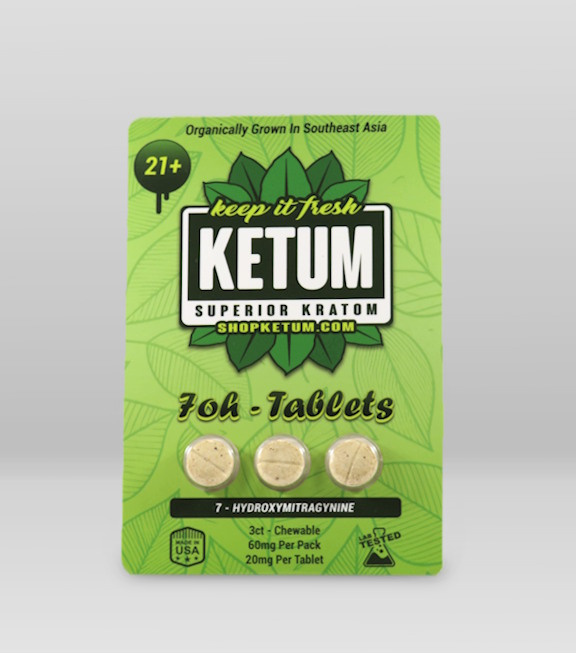 Ketum 7oh Mitragynine Tablets (3pk)